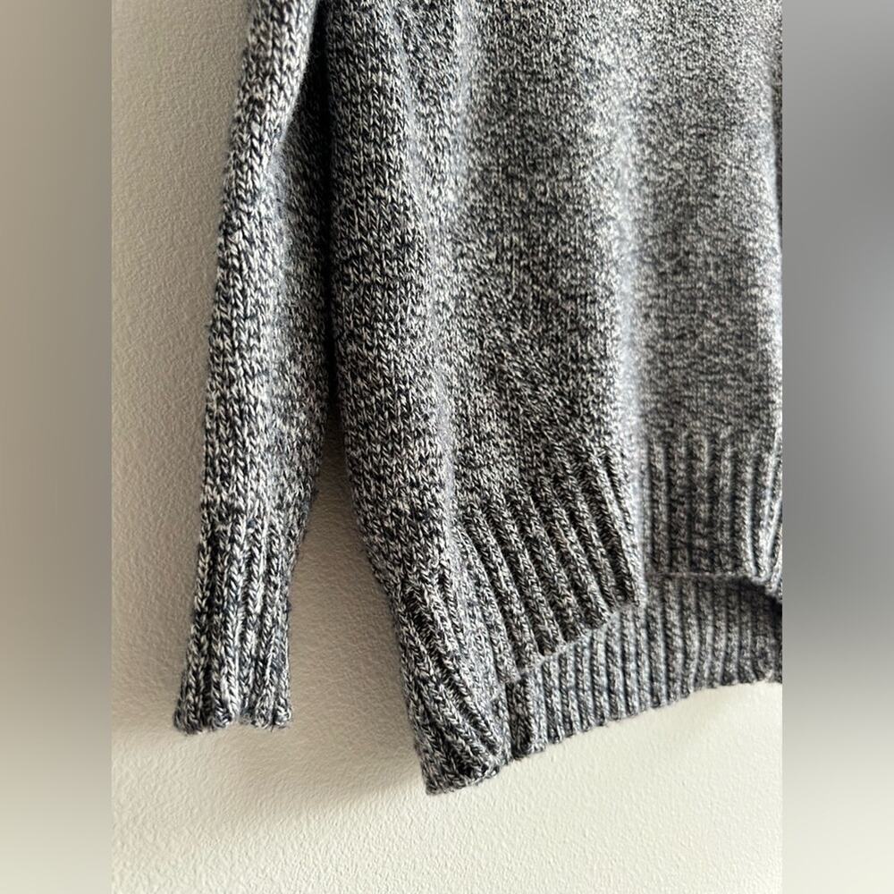 J.Crew Marled Gray Knit Sweater | Relaxed Crewneck Pullover XXS - Picture 2 of 6